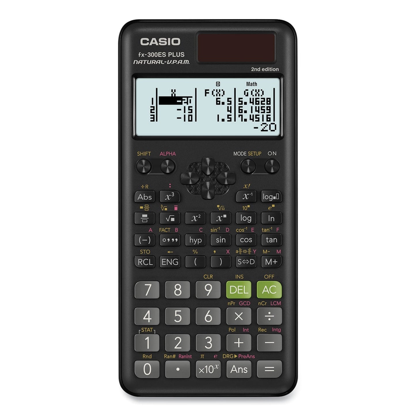 Casio FX - 300ES Plus 2nd Edition Scientific Calculator, 16 - Digit LCD, Black - themonogram manor 