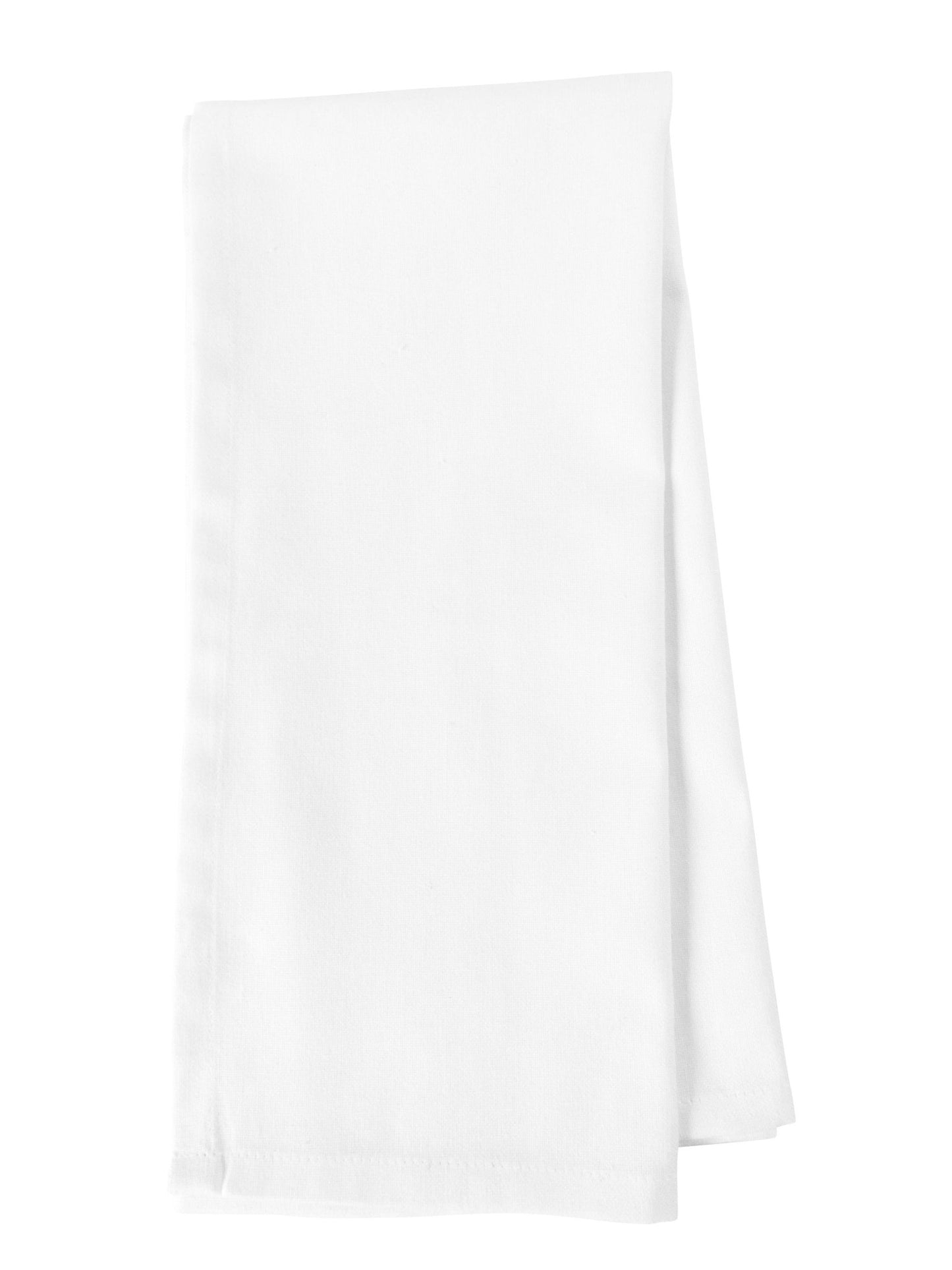 KAF Home Plain Weave White Kitchen Towels - Set of 10 - themonogram manor 