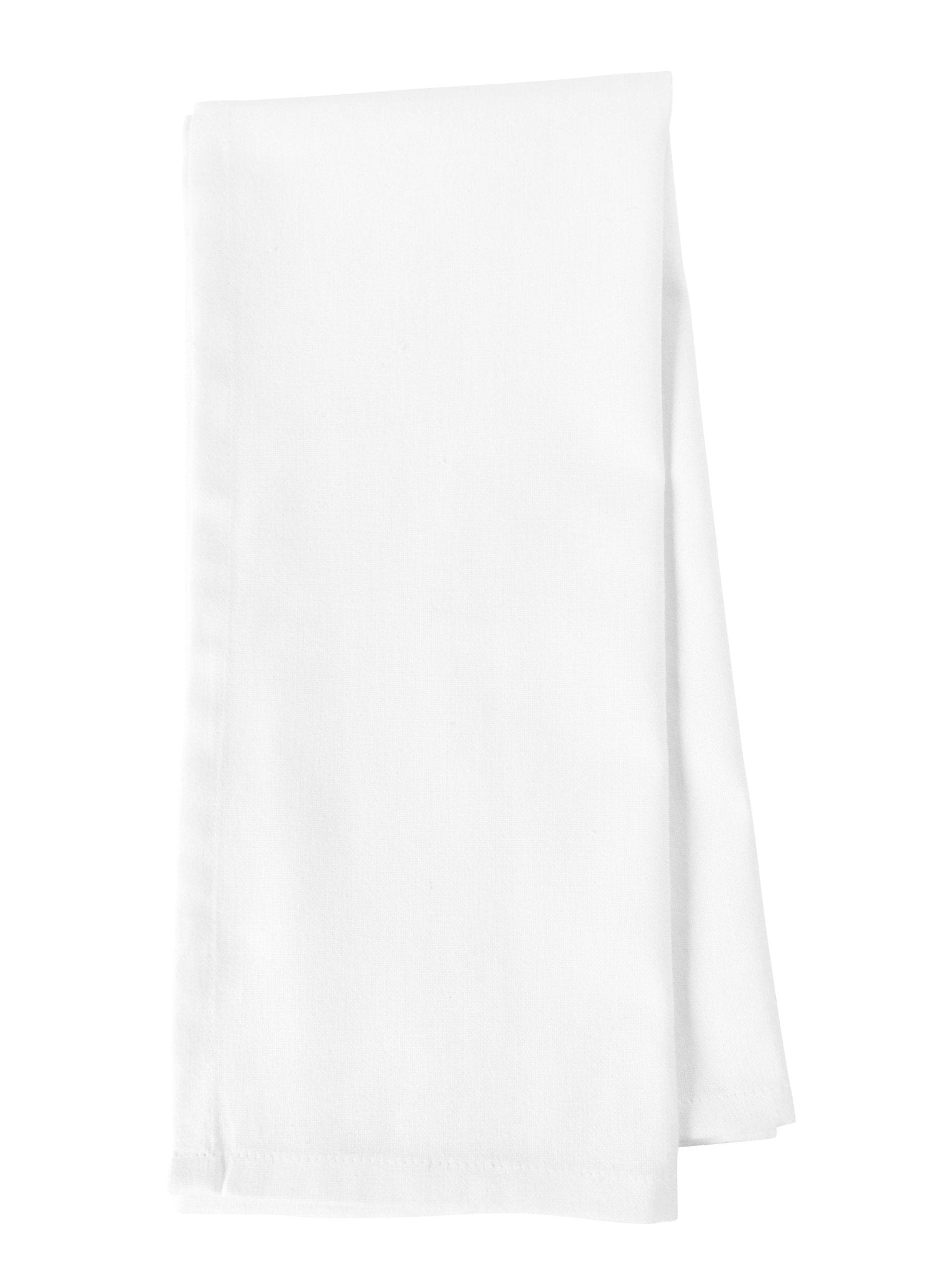 KAF Home Plain Weave White Kitchen Towels - Set of 10 - themonogram manor 