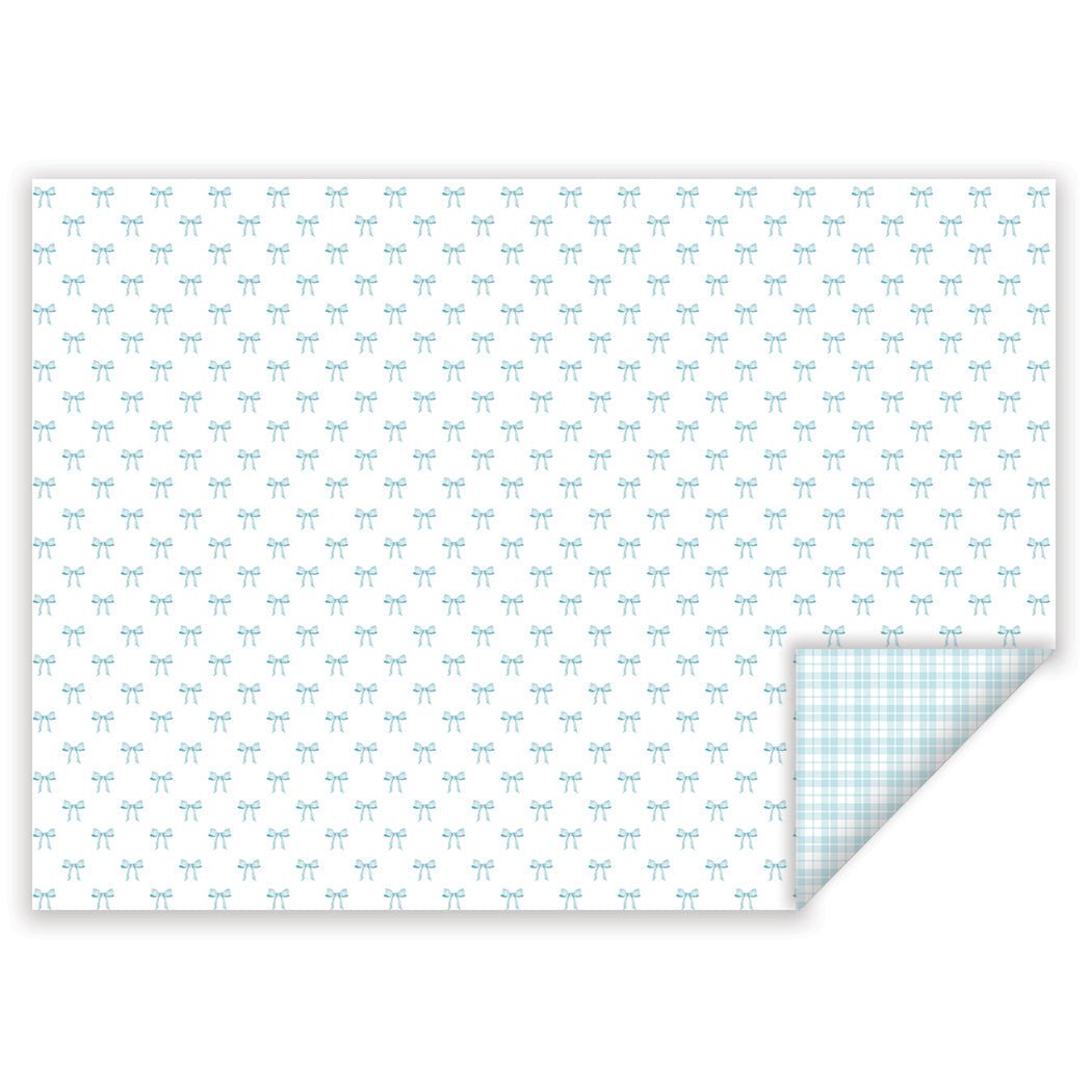 watercolor bow wrapping paper - themonogram manor 