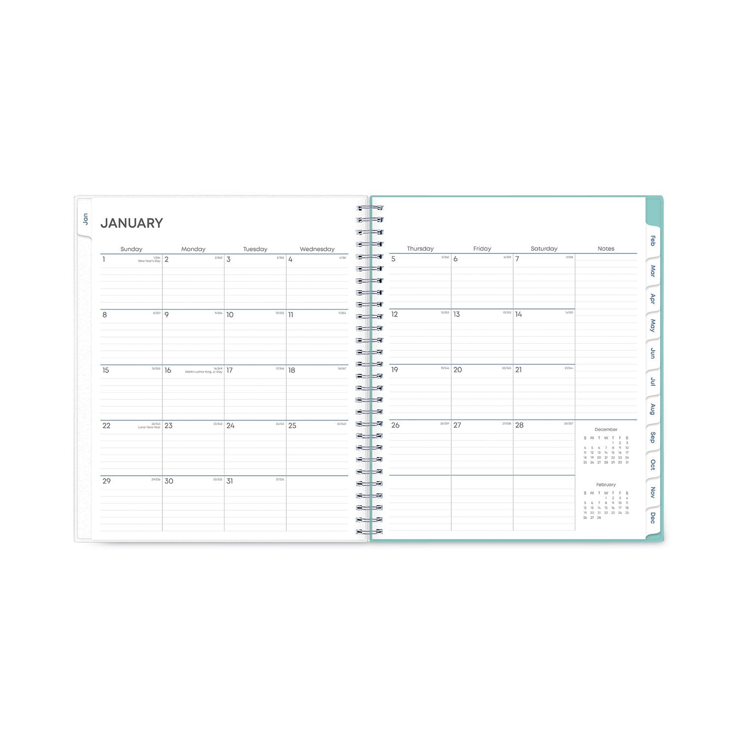 Blue Sky Chloe Frosted Monthly Planner, Chloe Artwork, 10 x 8, Blue Cover, 12 - Month (Jan to Dec): 2023 - themonogram manor 