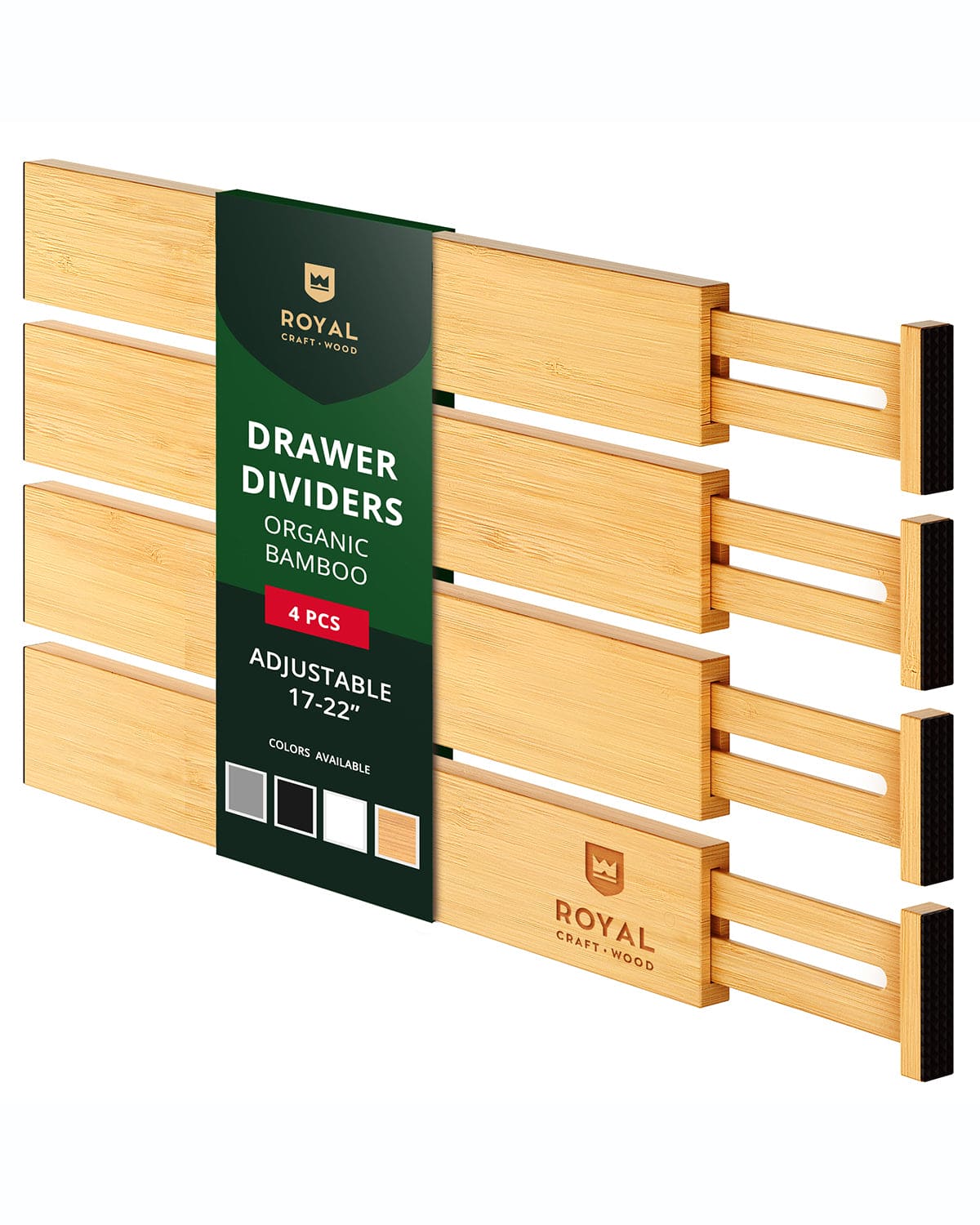 Drawer Dividers 22”, Natural - themonogram manor 