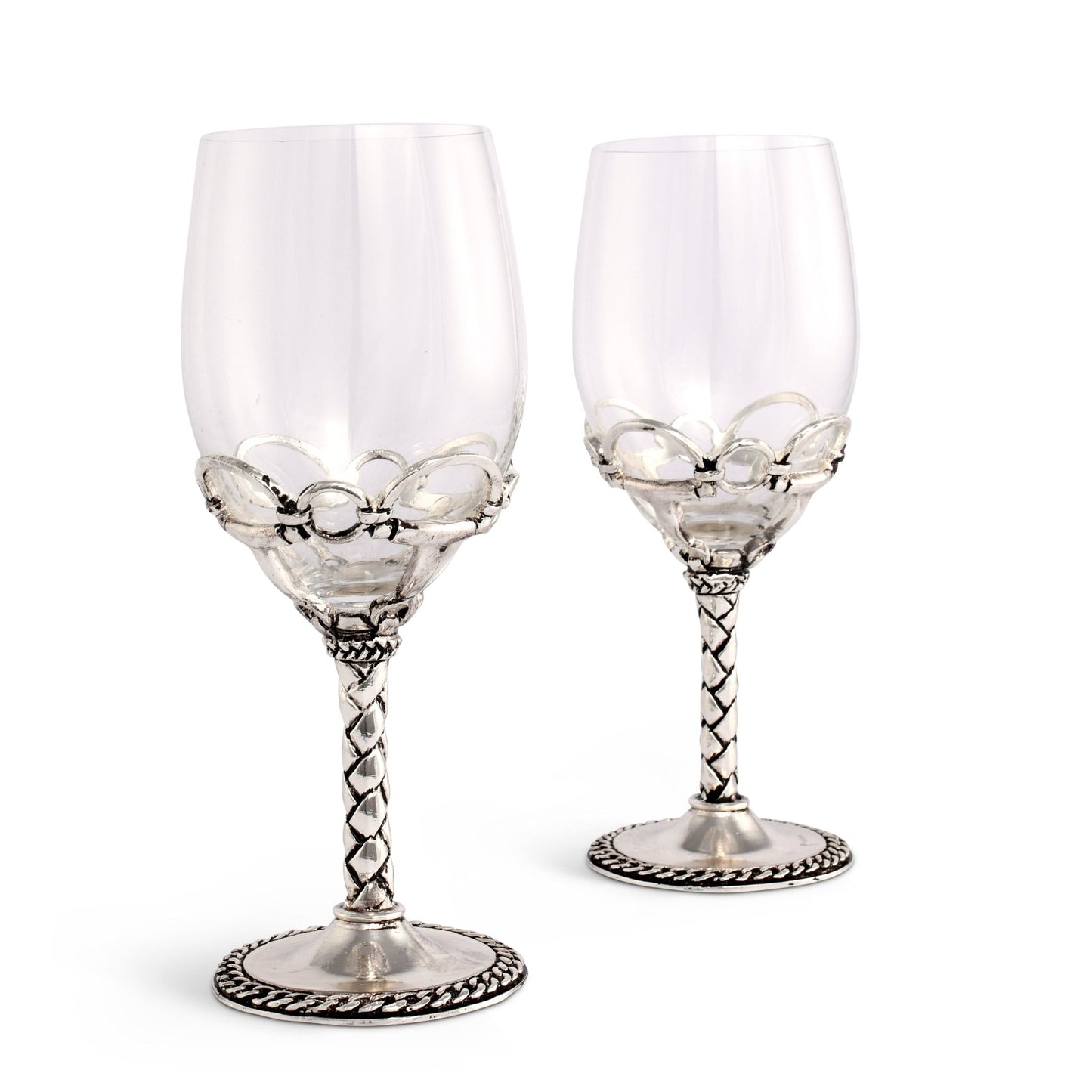Equestrian Pair of Wine Glasses - themonogram manor 