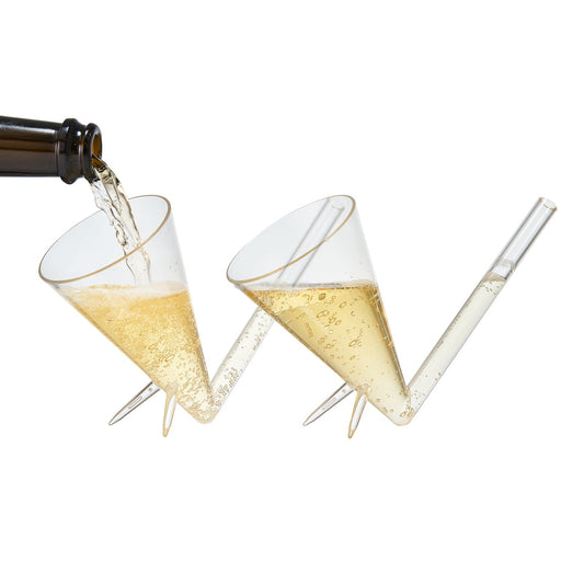 Festa Acrylic Champagne Shooter, Set of 2 - themonogram manor 