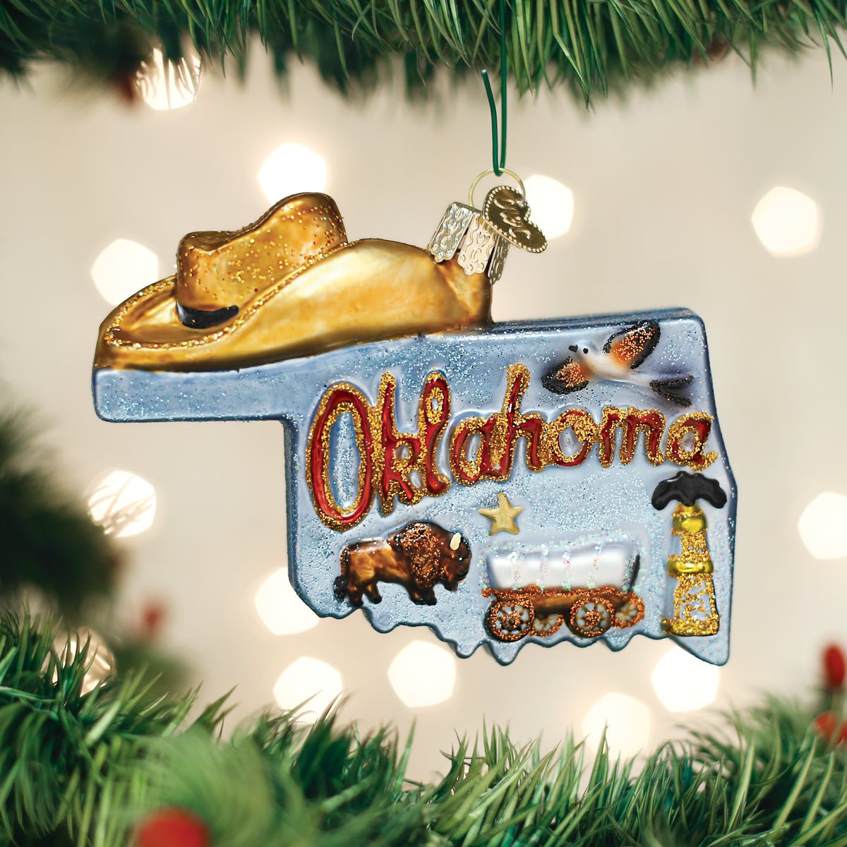 State Of Oklahoma Ornament - #themonogram manor #