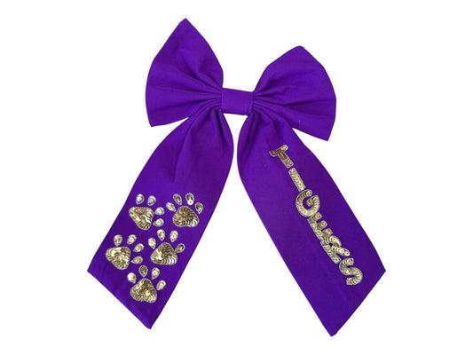 Bow - Tigers - Purple and Gold - themonogram manor 