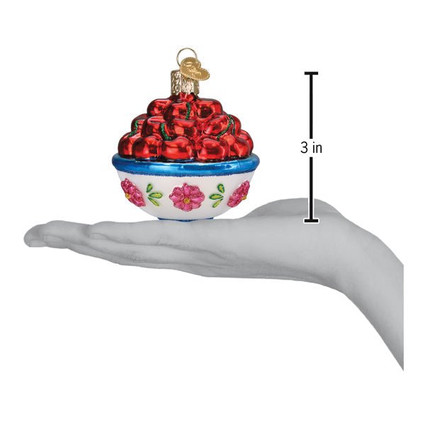 Bowl Of Cherries Ornament - themonogram manor 