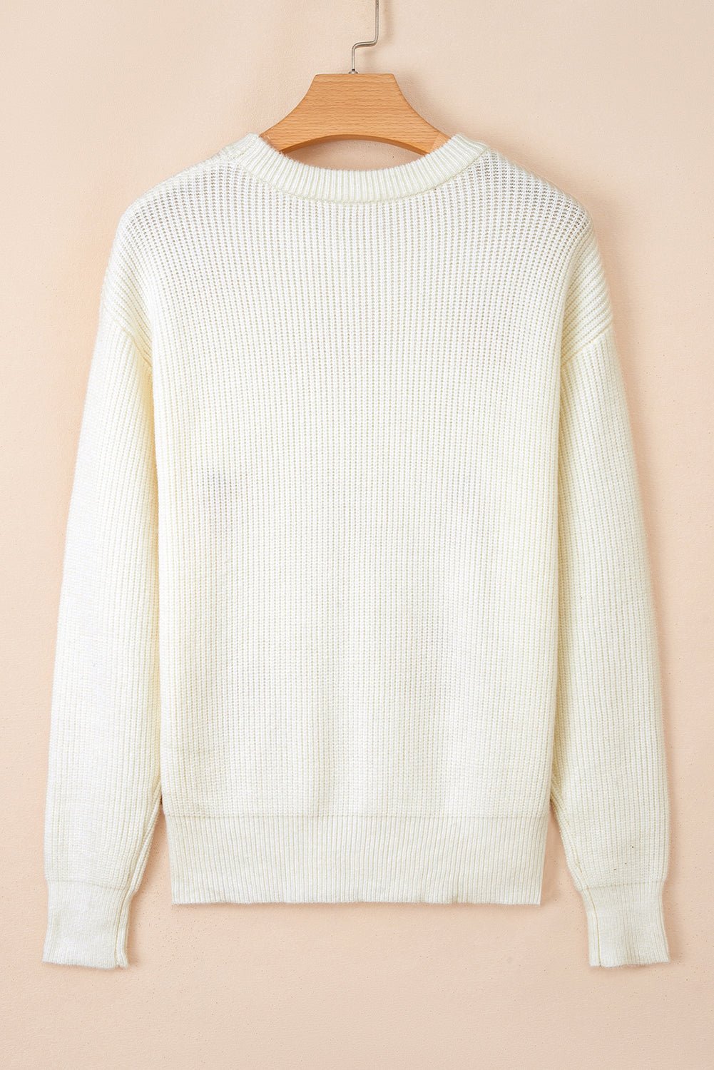 Halloween Pumpkin Embroidered Ribbed Thanksgiving Holiday Sweater - themonogram manor 