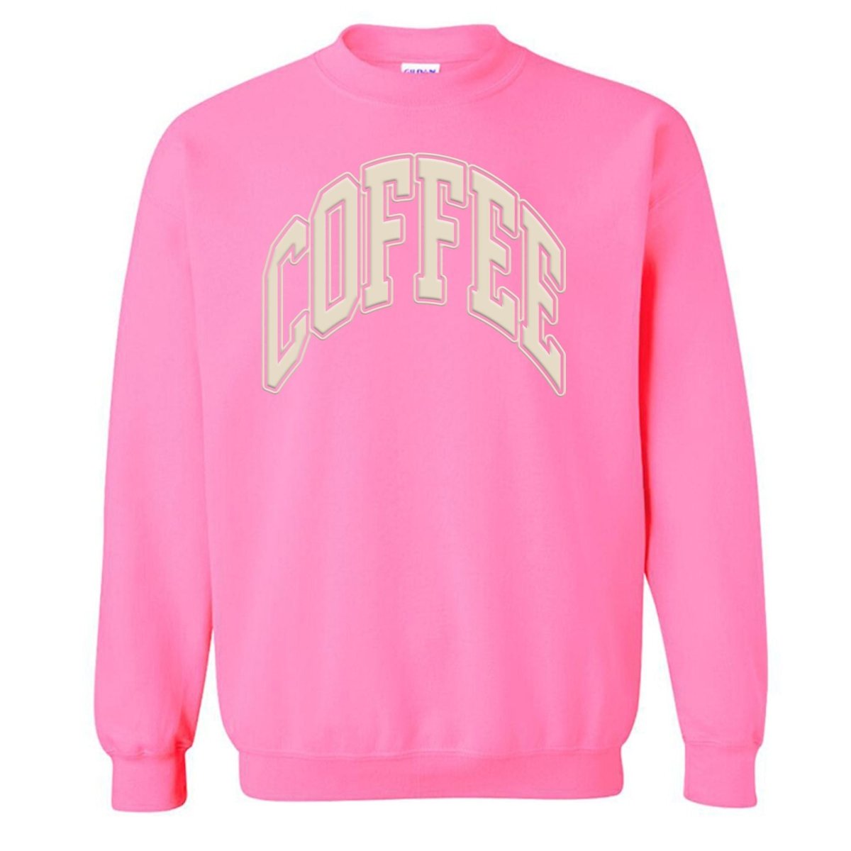 'Coffee' PUFF Crewneck Sweatshirt - themonogram manor 
