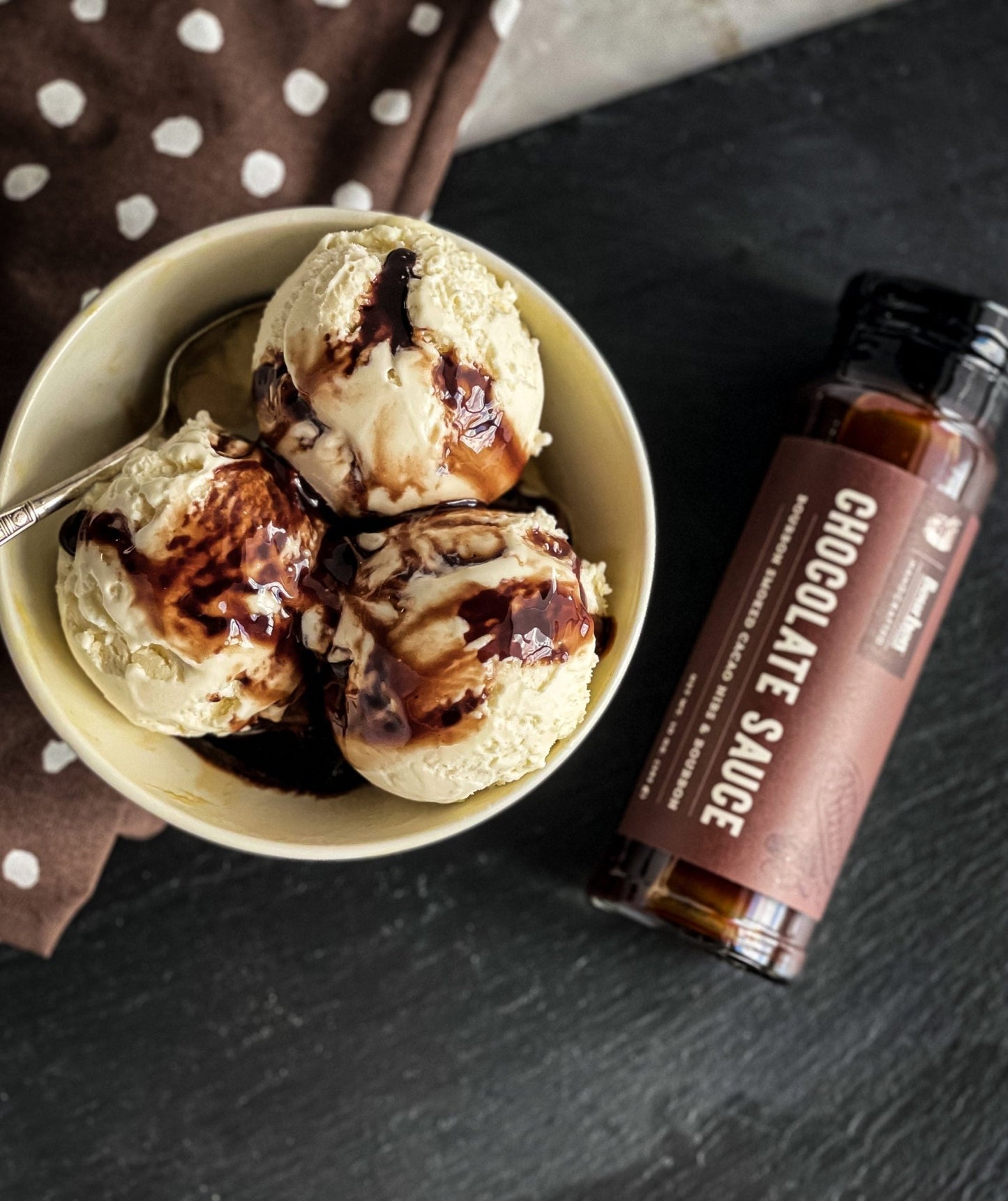 Chocolate Sauce – Bourbon Smoked Cacao Nibs & Bourbon - themonogram manor 
