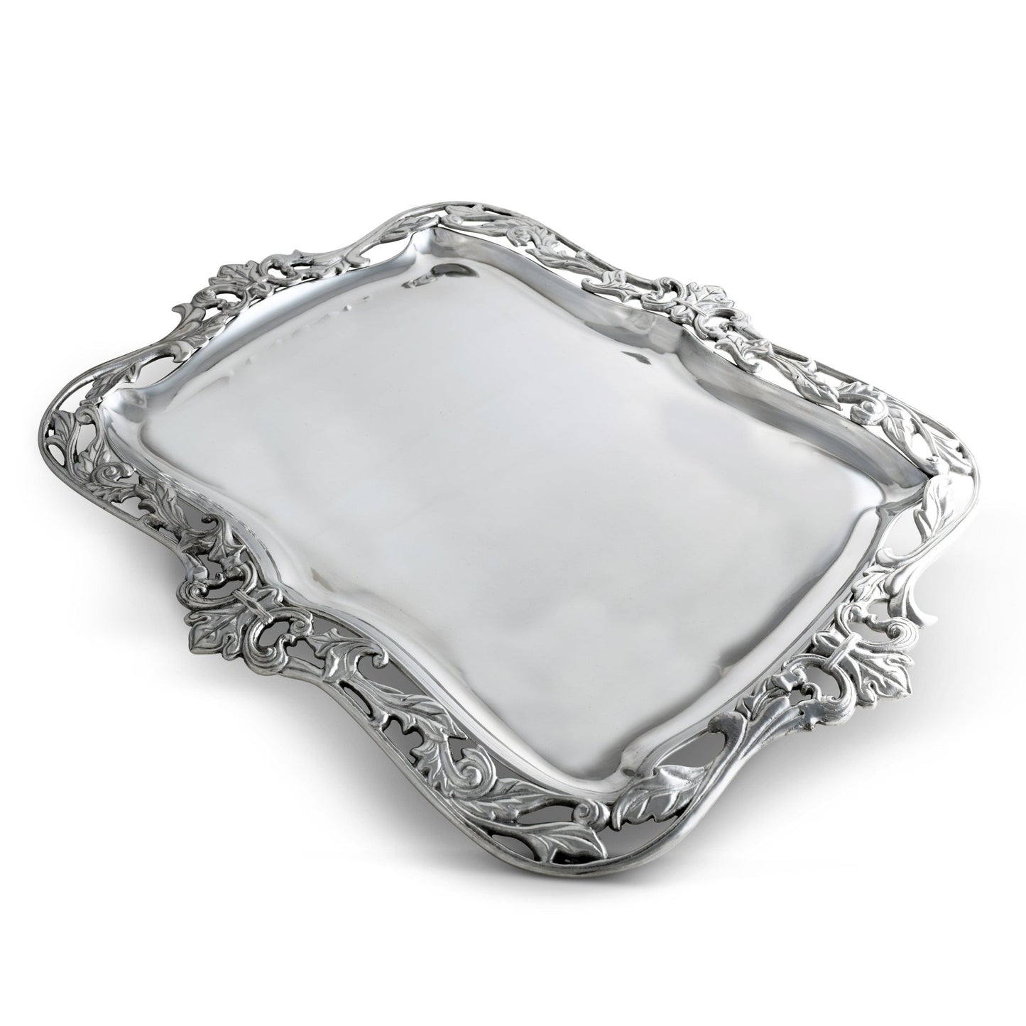Fleur-De-Lis Acanthus Platter - themonogram manor 
