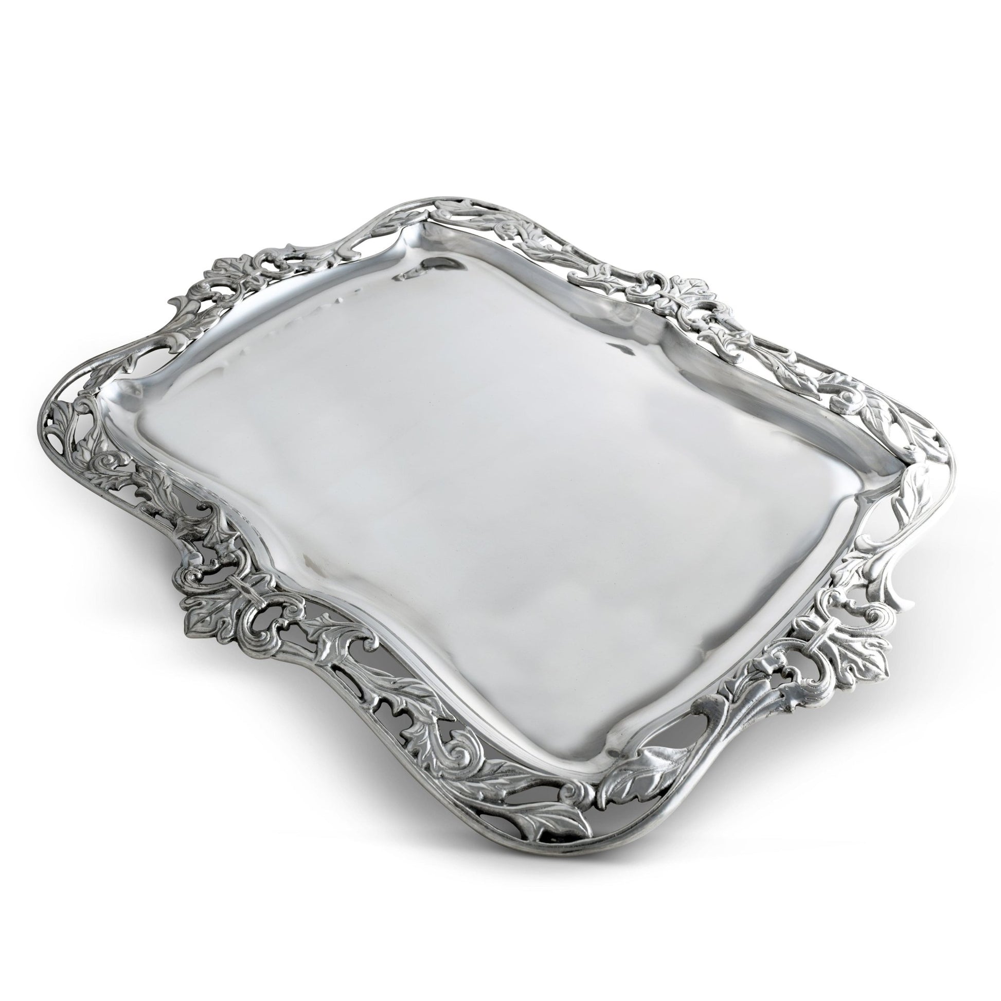 Fleur-De-Lis Acanthus Platter - themonogram manor 