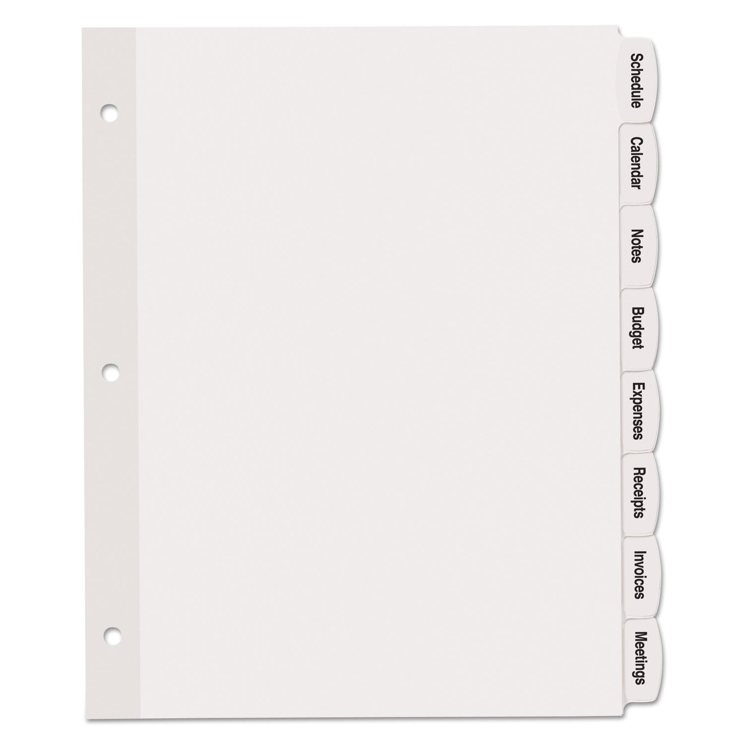 Avery Big Tab Printable White Label Tab Dividers, 8 - Tab, 11 x 8.5, White, 20 Sets - themonogram manor 