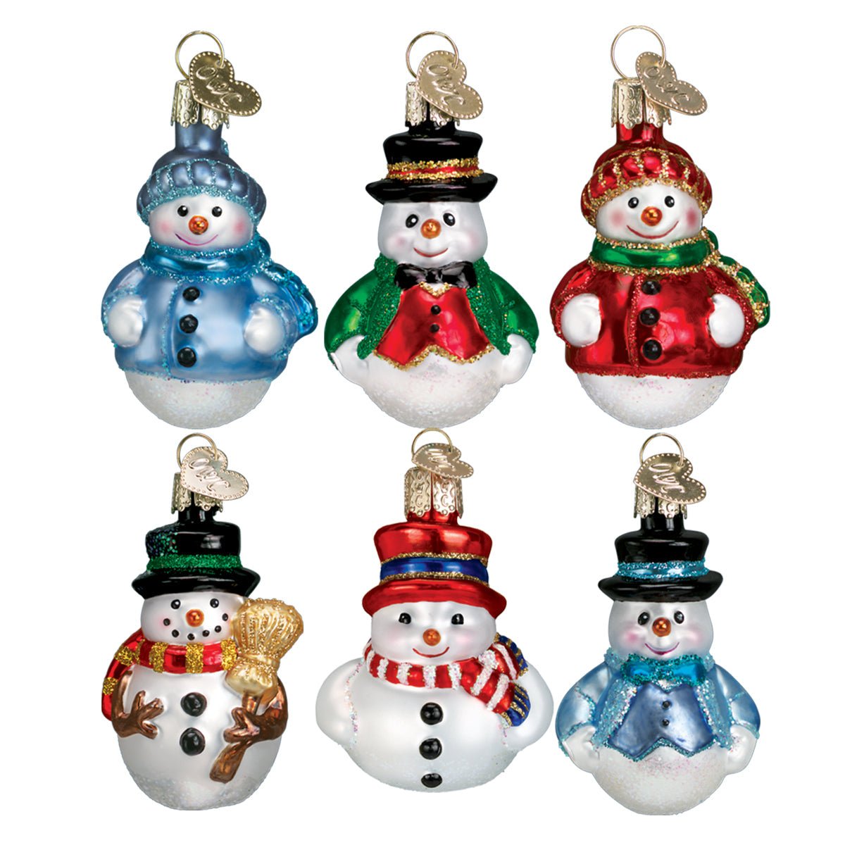 Mini Snowman Ornament Set - themonogram manor 