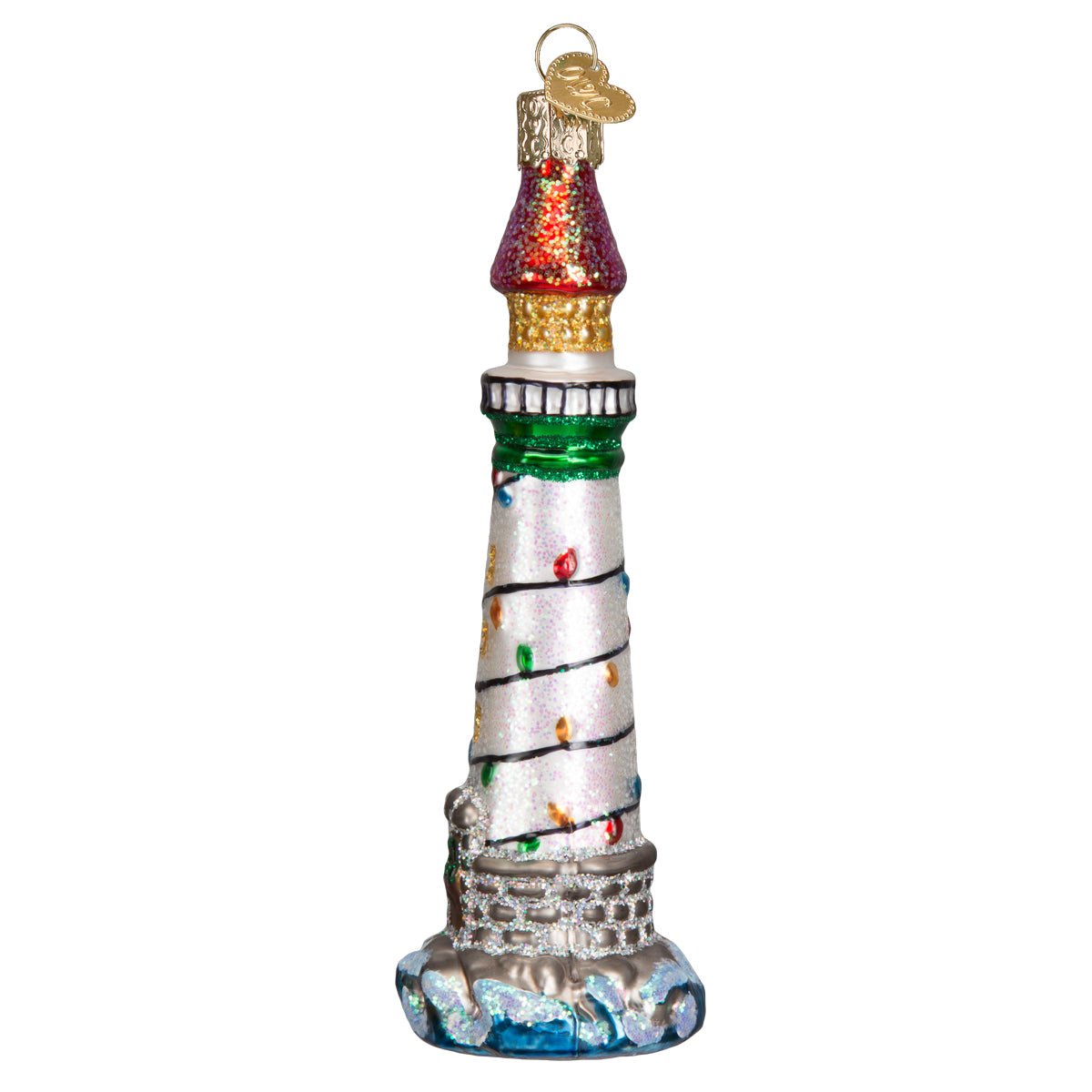 Holiday Lighthouse Ornament - themonogram manor 