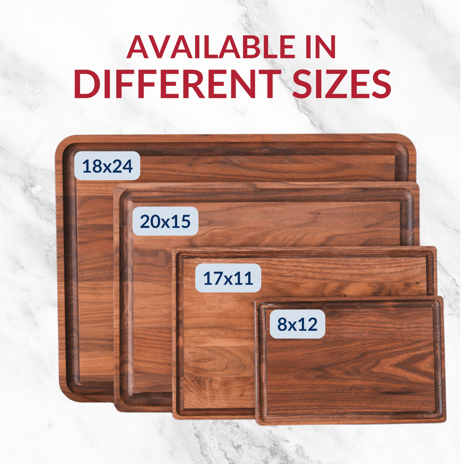 Extra Large Walnut Wood Cutting Board - themonogram manor 