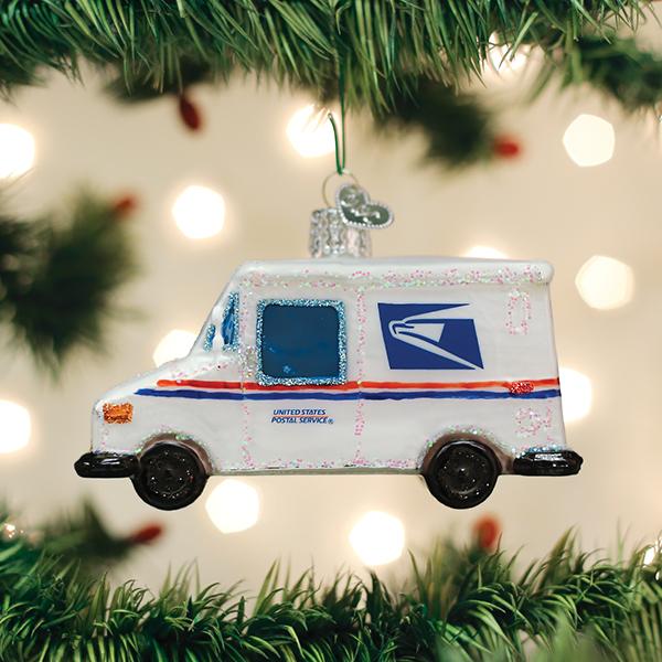 USPS Mail Truck Ornament - #themonogram manor #