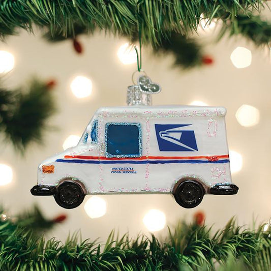 USPS Mail Truck Ornament - #themonogram manor #