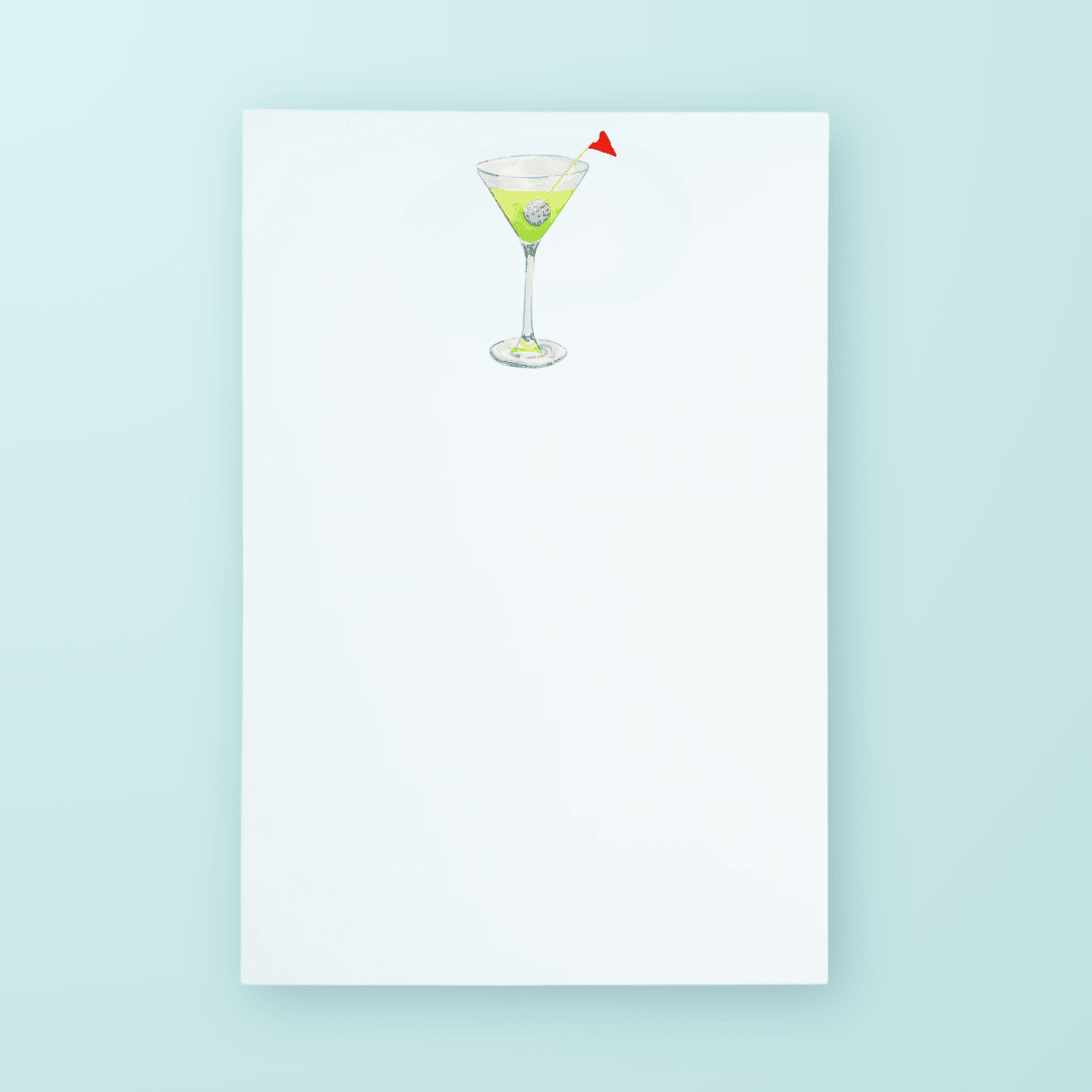 Golf Martini Notepad - themonogram manor 