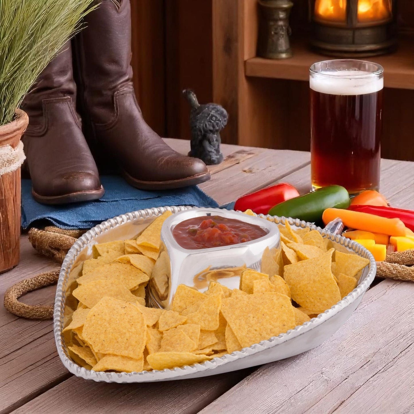 Cowboy Chip and Dip - themonogram manor 