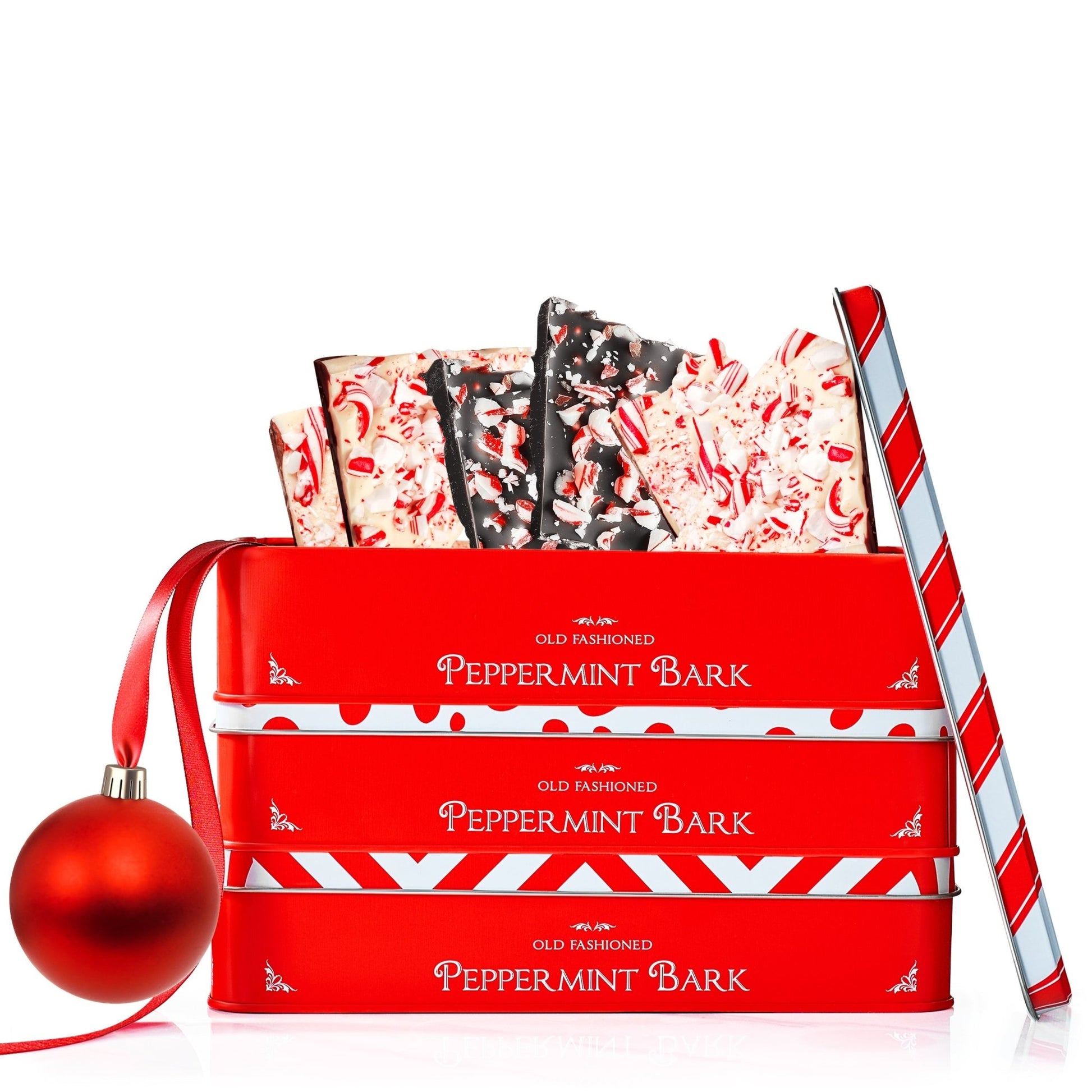 Chocolate Peppermint Bark, Giftable Food Set of 3 - themonogram manor 