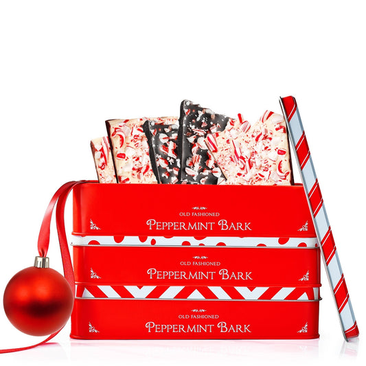 Chocolate Peppermint Bark, Giftable Food Set of 3 - themonogram manor 
