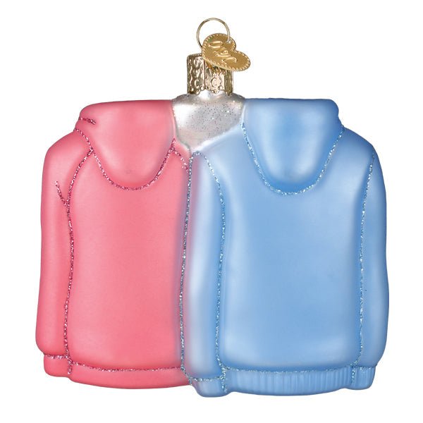 Mr. & Mrs. Hoodies Ornament - #themonogram manor #