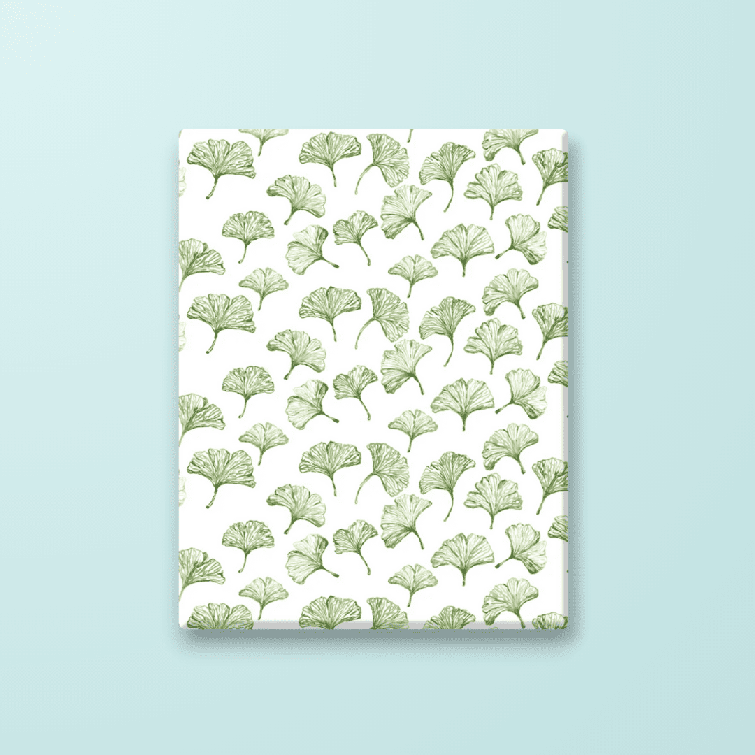 Ginkgo Leaves Gift Wrap - themonogram manor 