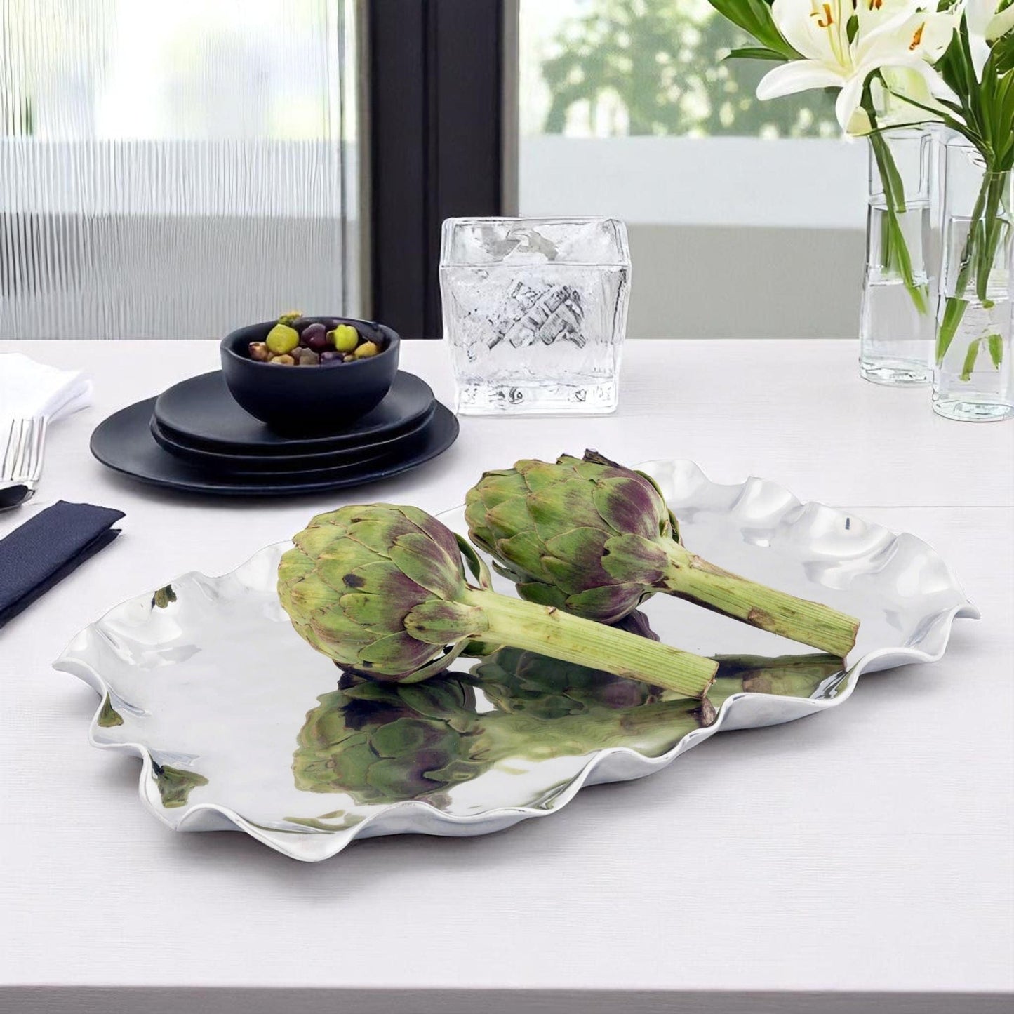 Carmel Rectangle Serving Tray - themonogram manor 