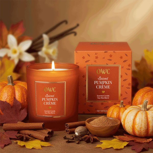 Spiced Pumpkin Creme Candle - themonogram manor 