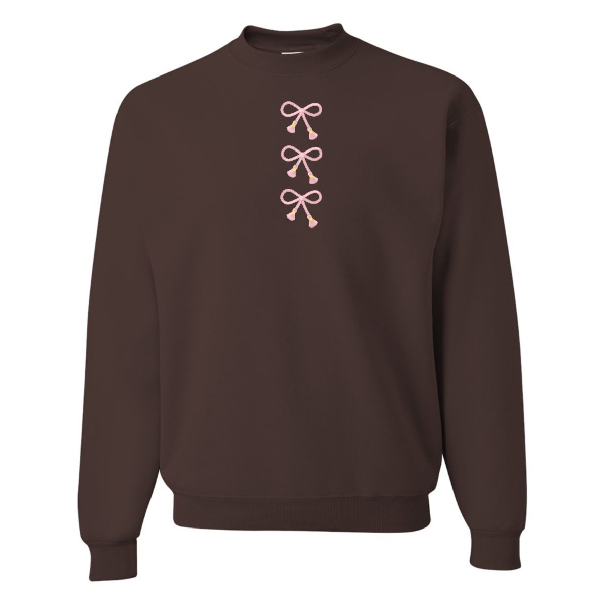 Embroidered Tasseled 'Bows' Sweatshirt - themonogram manor 