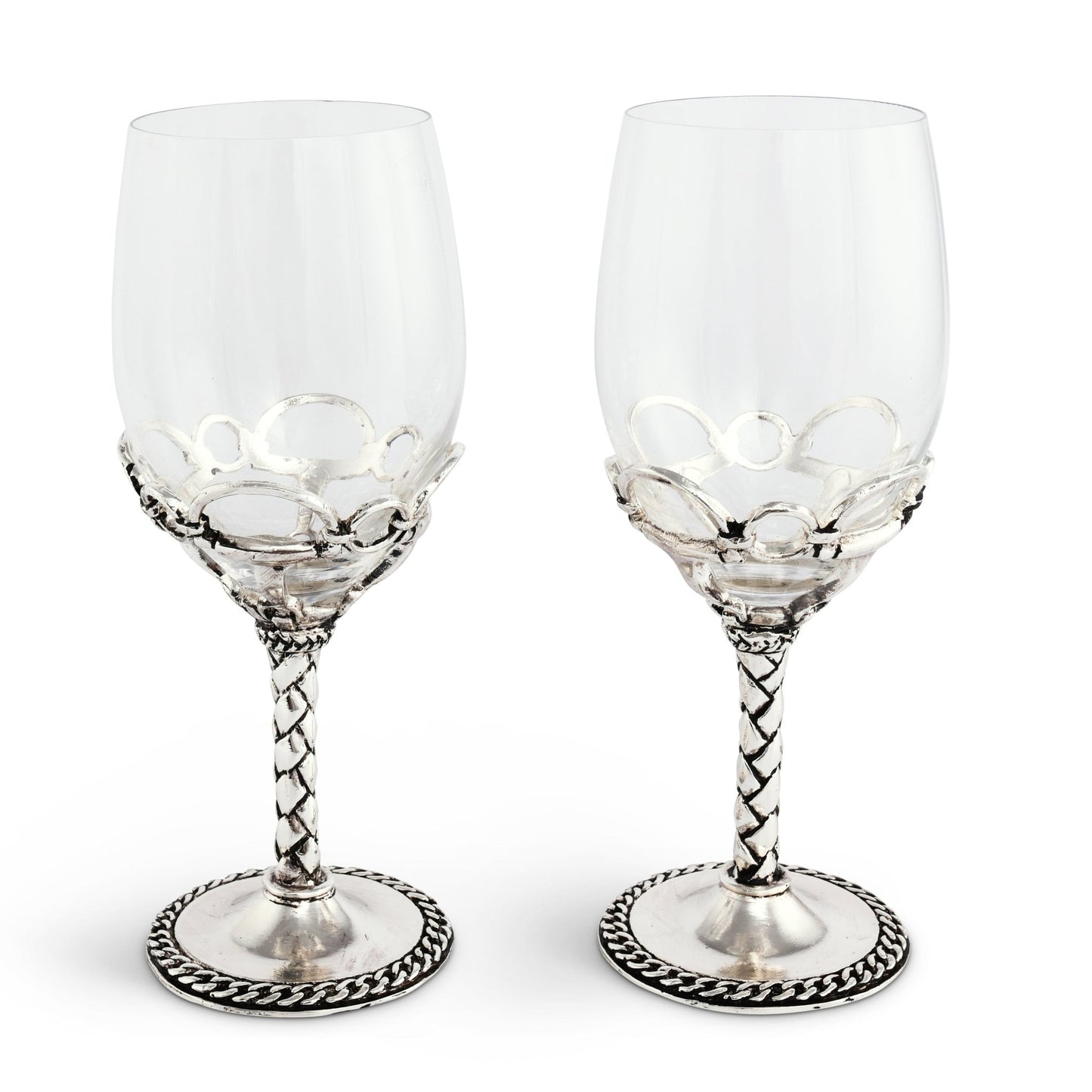 Equestrian Pair of Wine Glasses - themonogram manor 