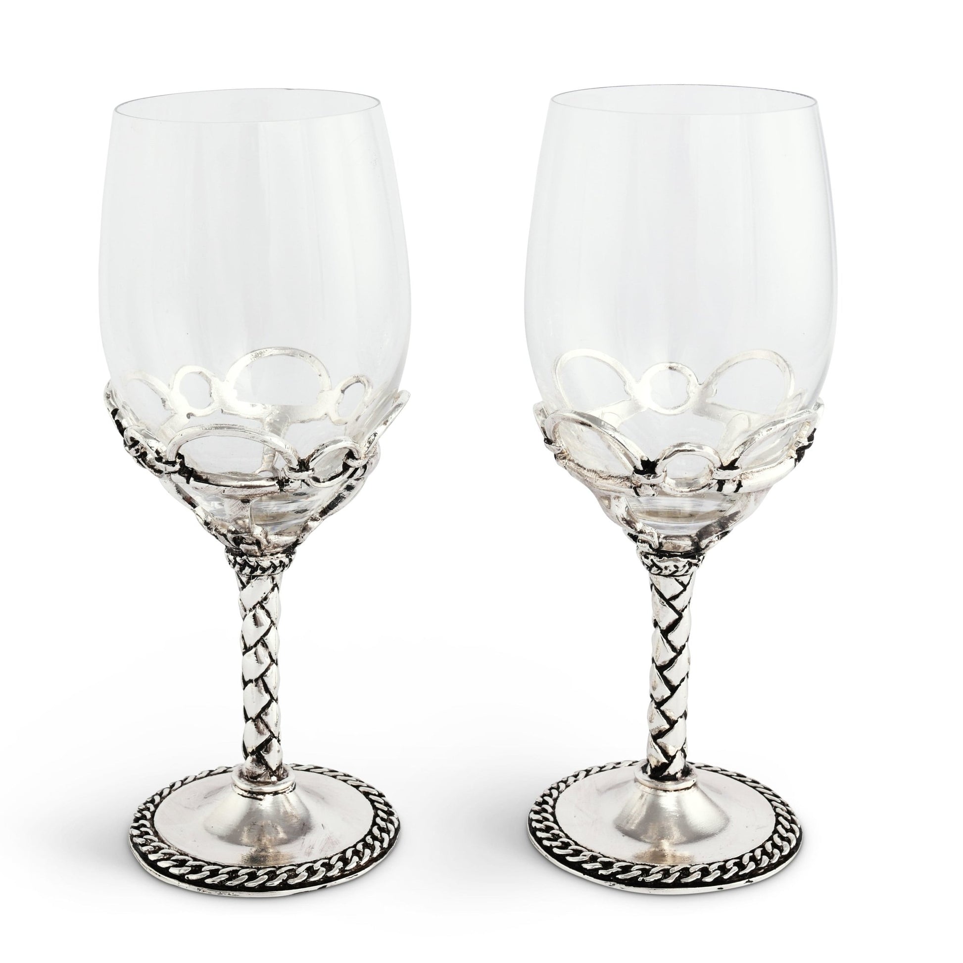 Equestrian Pair of Wine Glasses - themonogram manor 