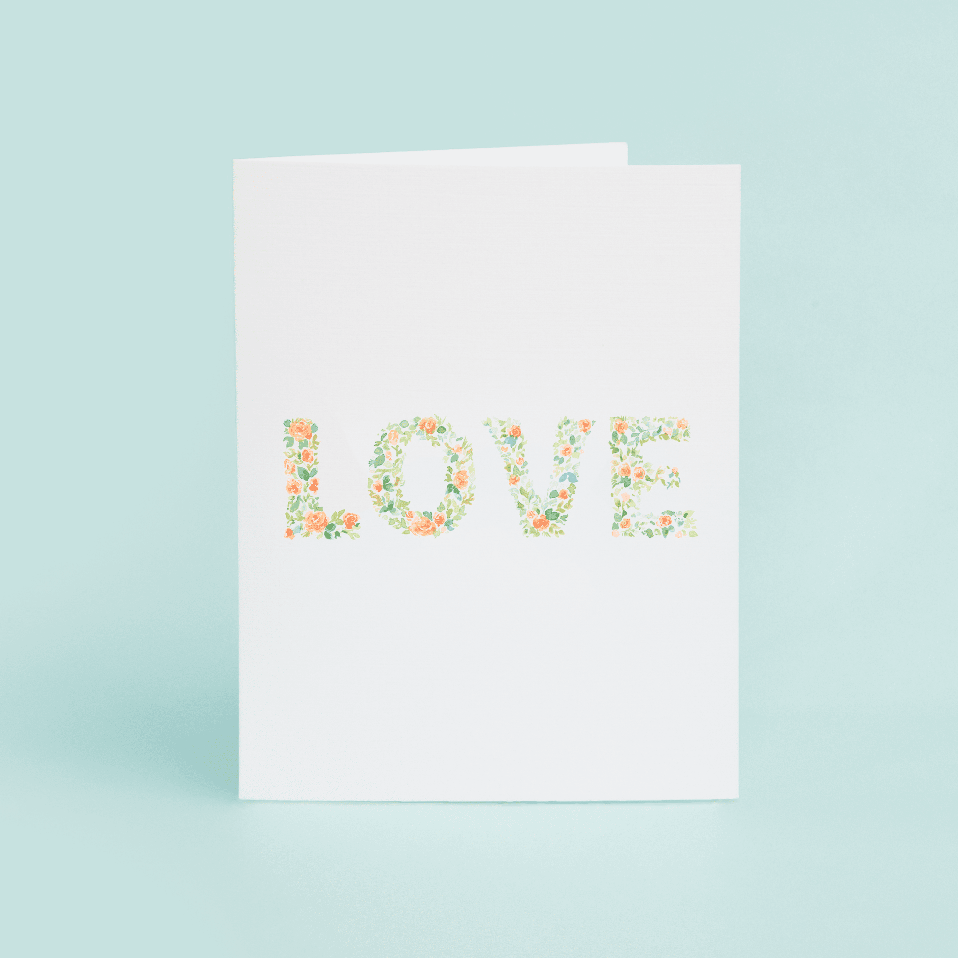 Love In Floral Letters - themonogram manor 