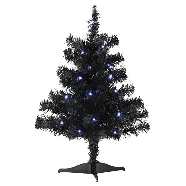 18" Mini Black Tree Pre - lit - themonogram manor 