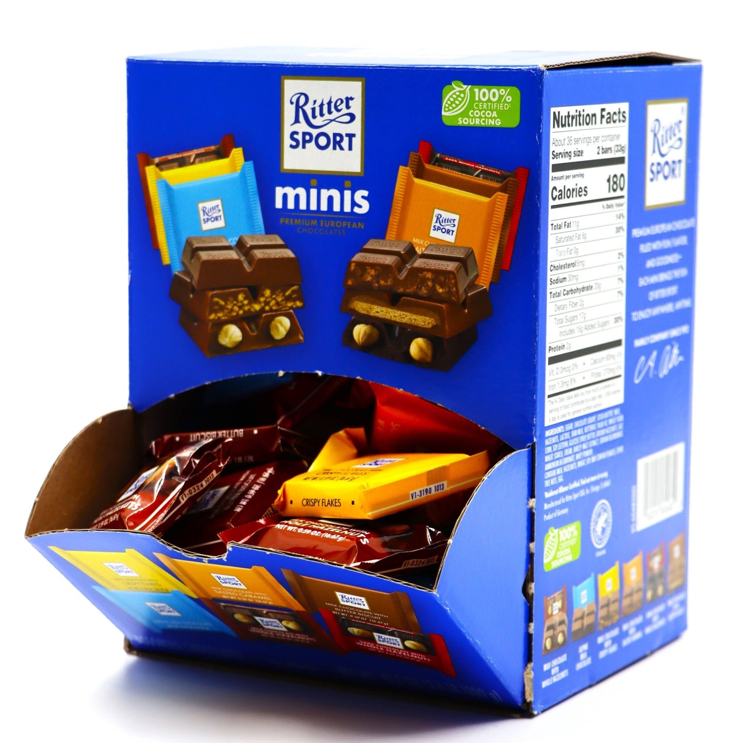 Ritter Sport Assorted Mini Chocolate Squares, 72ct display - themonogram manor 