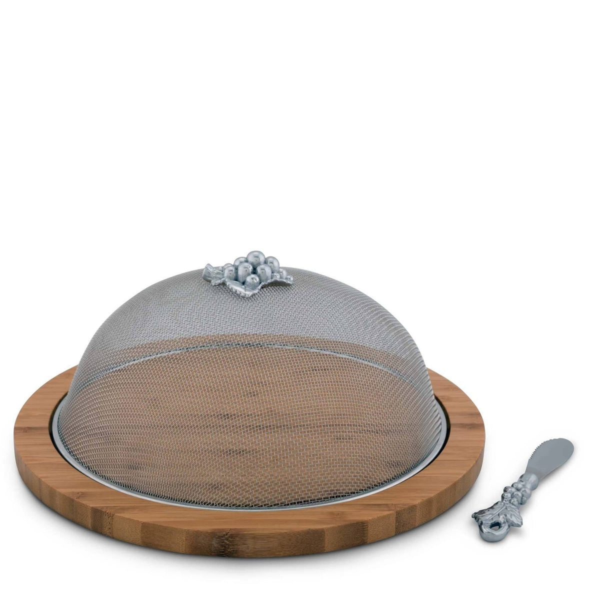 Grape 3 Piece Picnic Cheese Board / Spreader - themonogram manor 