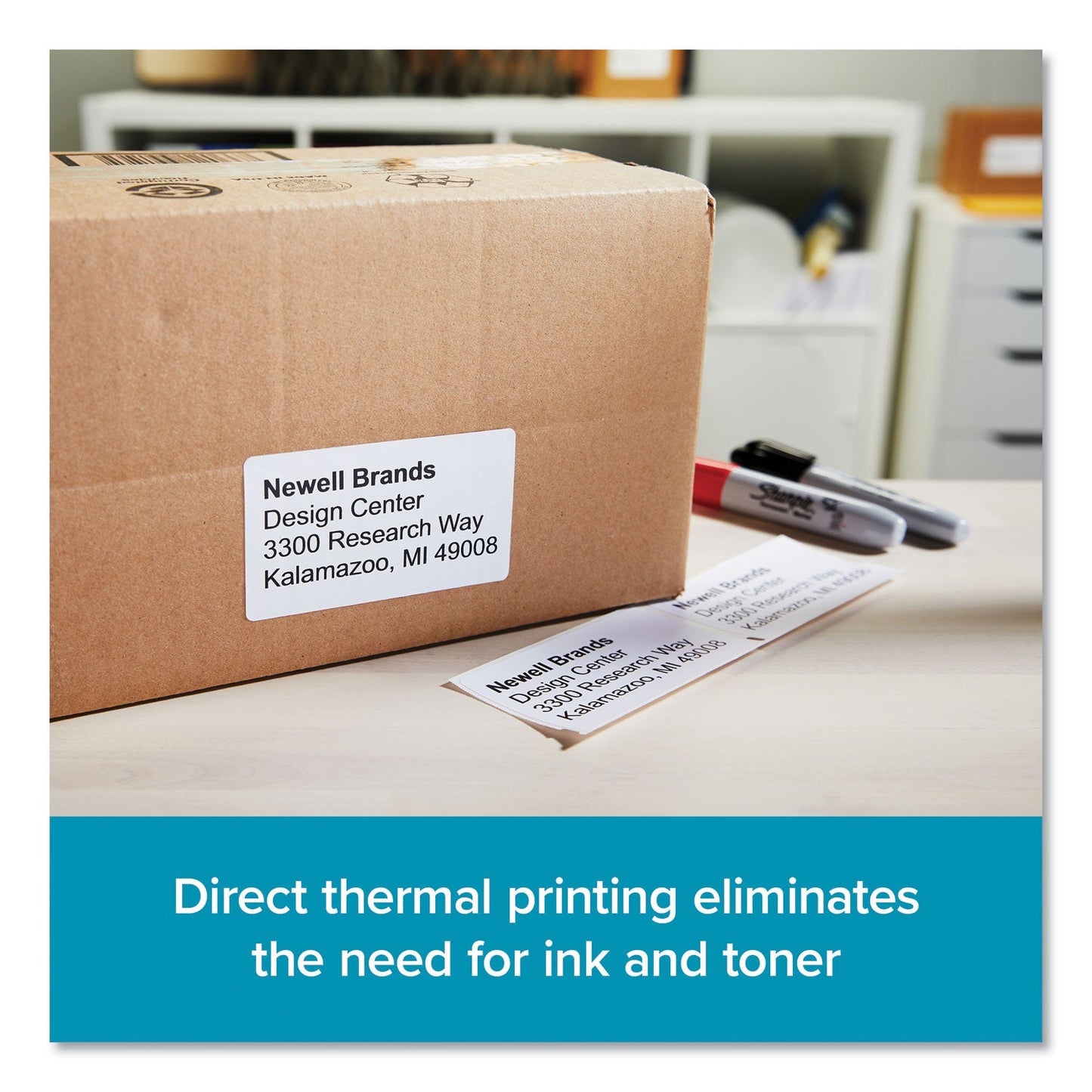 DYMO LW Shipping Labels, 2.31" x 4", White, 300 Labels/Roll, 6 Rolls/Pack - themonogram manor 
