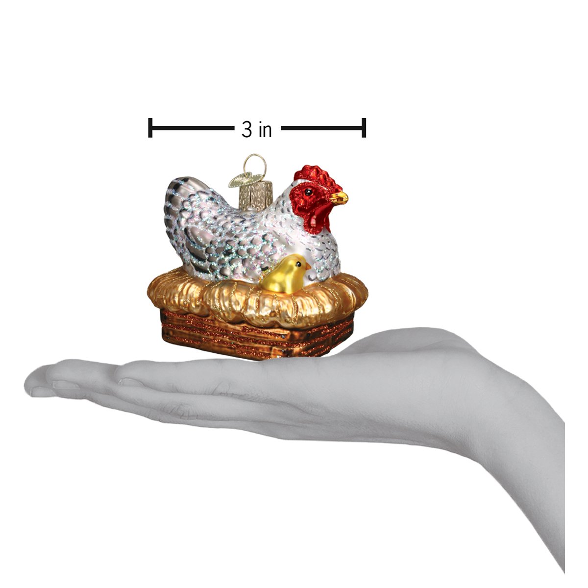 Hen On Nest Ornament - themonogram manor 