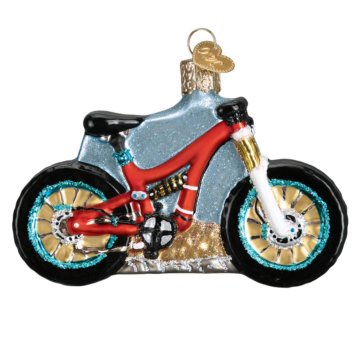 Mountain Bike Ornament - themonogram manor 