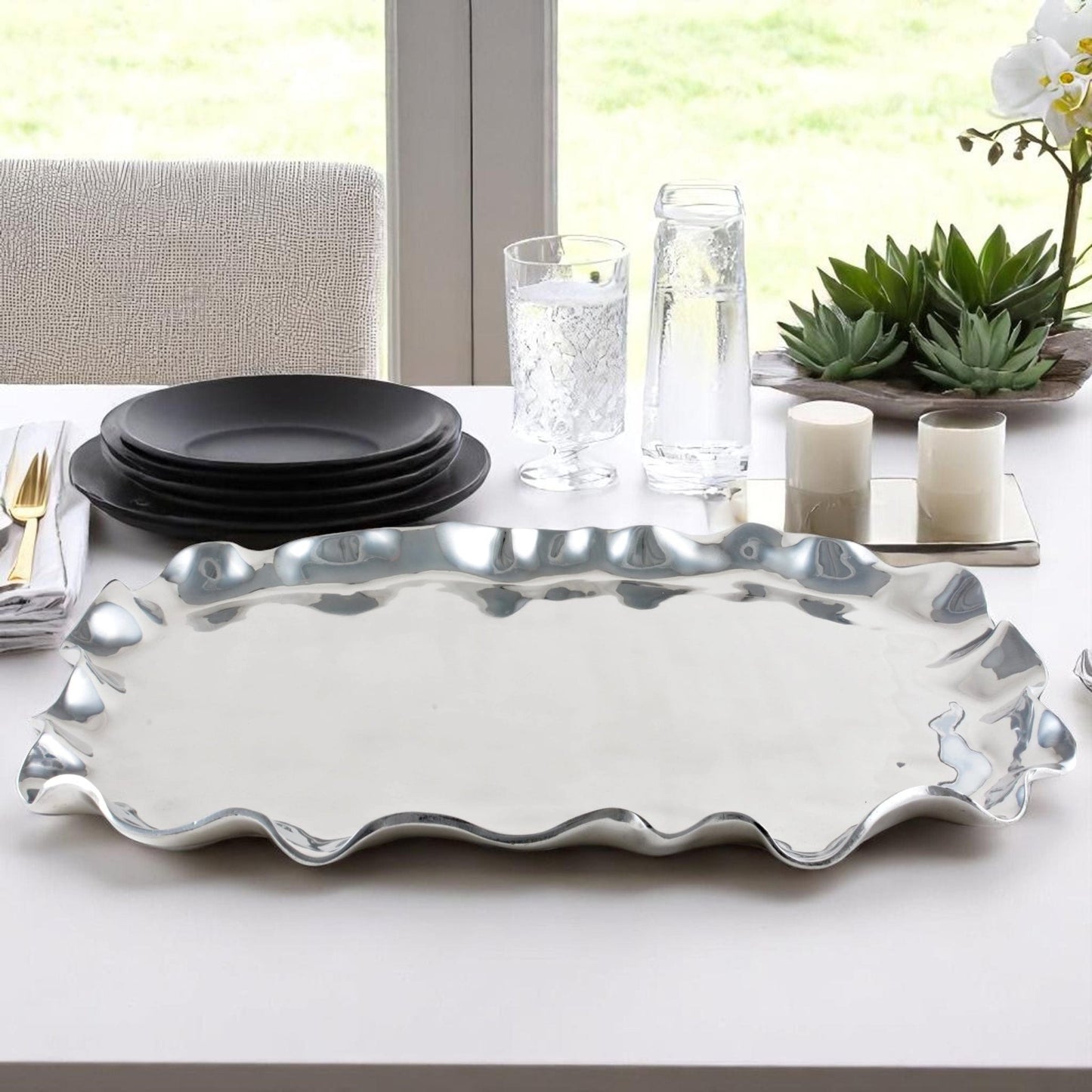 Carmel Rectangle Serving Tray - themonogram manor 