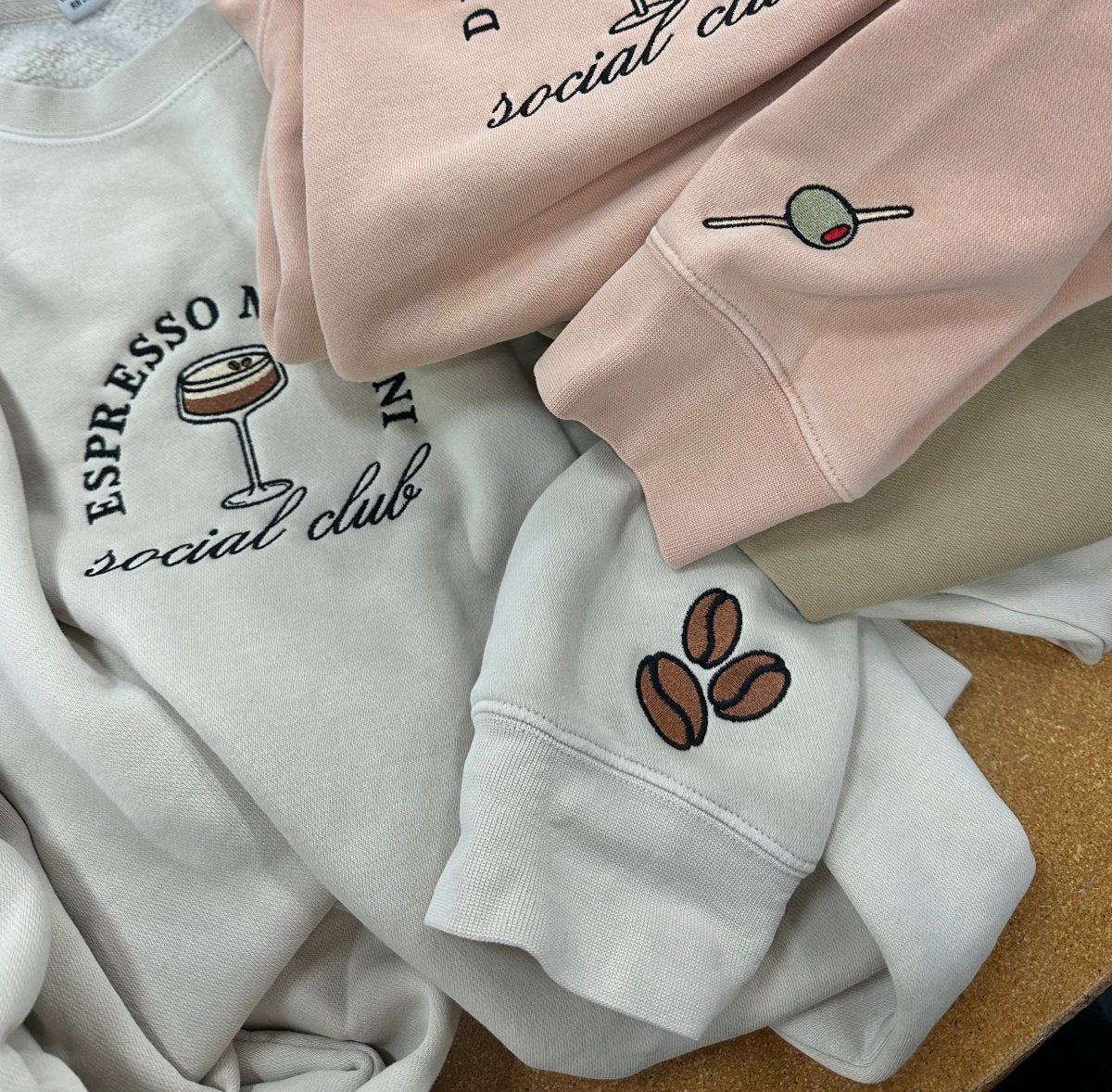 'Espresso Martini Social Club' Crewneck Sweatshirt - themonogram manor 