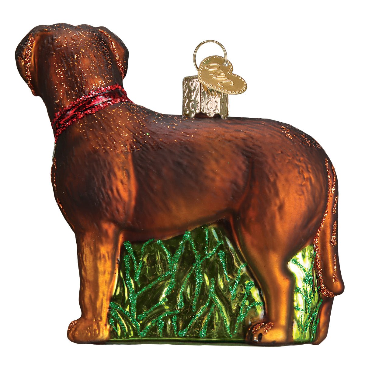 Standing Chocolate Lab Ornament - themonogram manor 