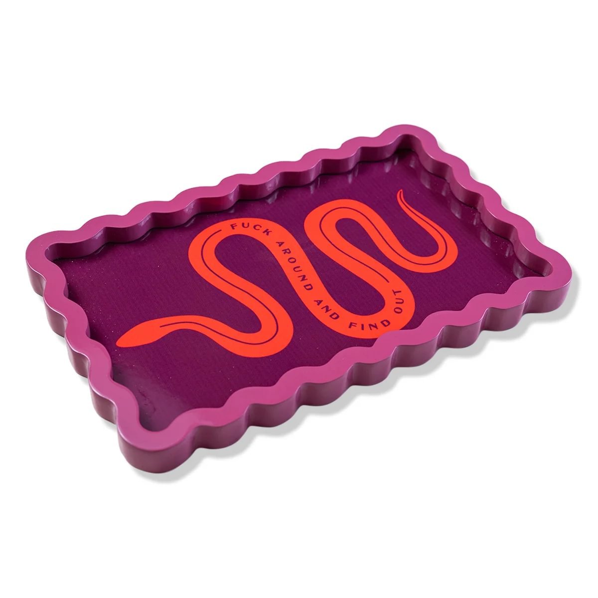 Fuck Around Lacquer Tray - themonogram manor 
