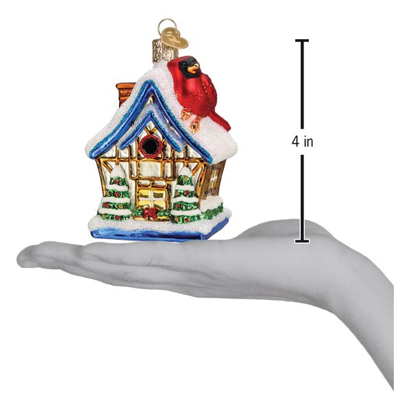 Cardinal Birdhouse Ornament - themonogram manor 