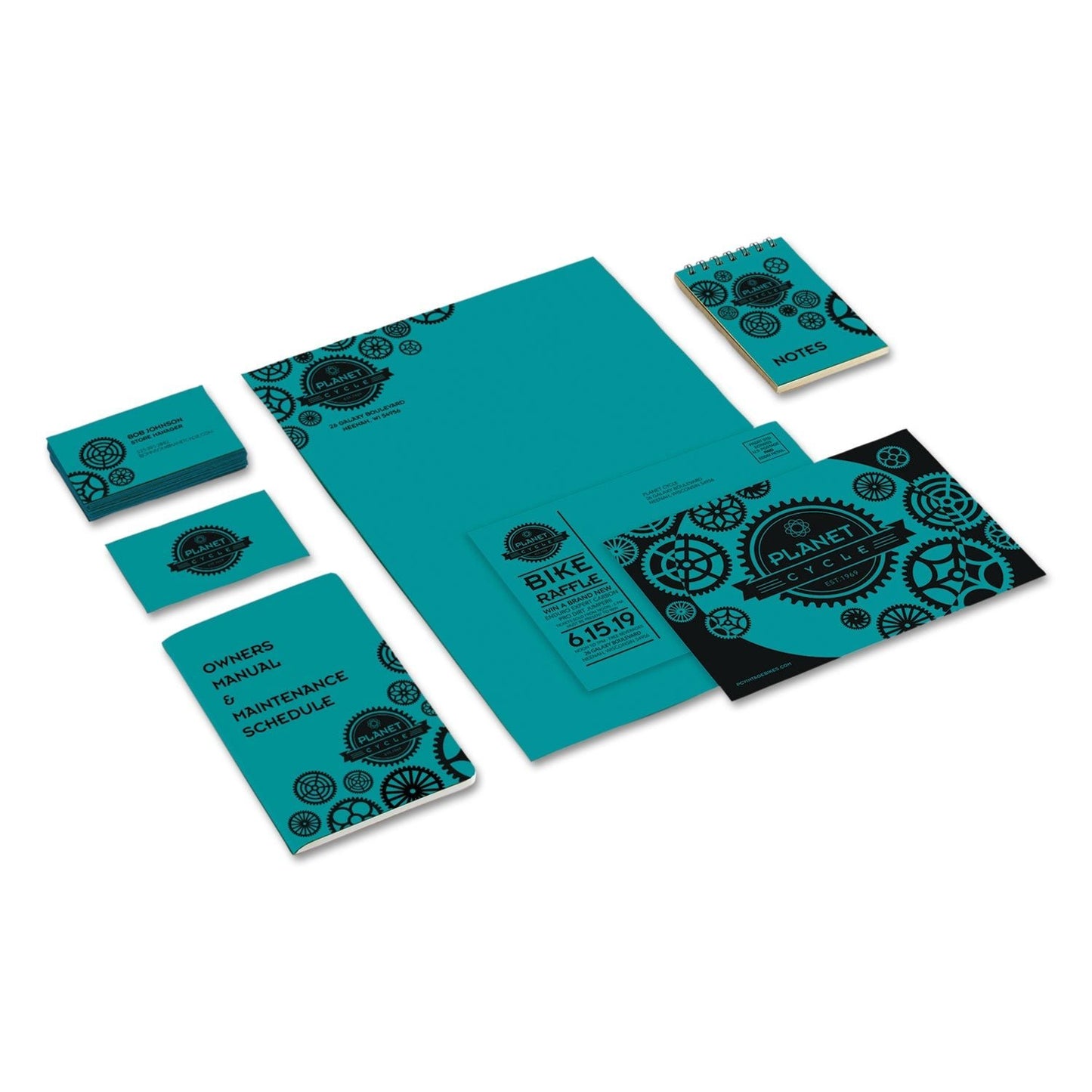 Astrobrights Color Cardstock, 65 lb Cover Weight, 8.5 x 11, Terrestrial Teal, 250/Pack - themonogram manor 