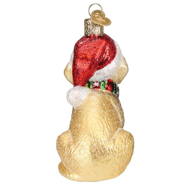 Holiday Yellow Labrador Puppy Ornament - themonogram manor 