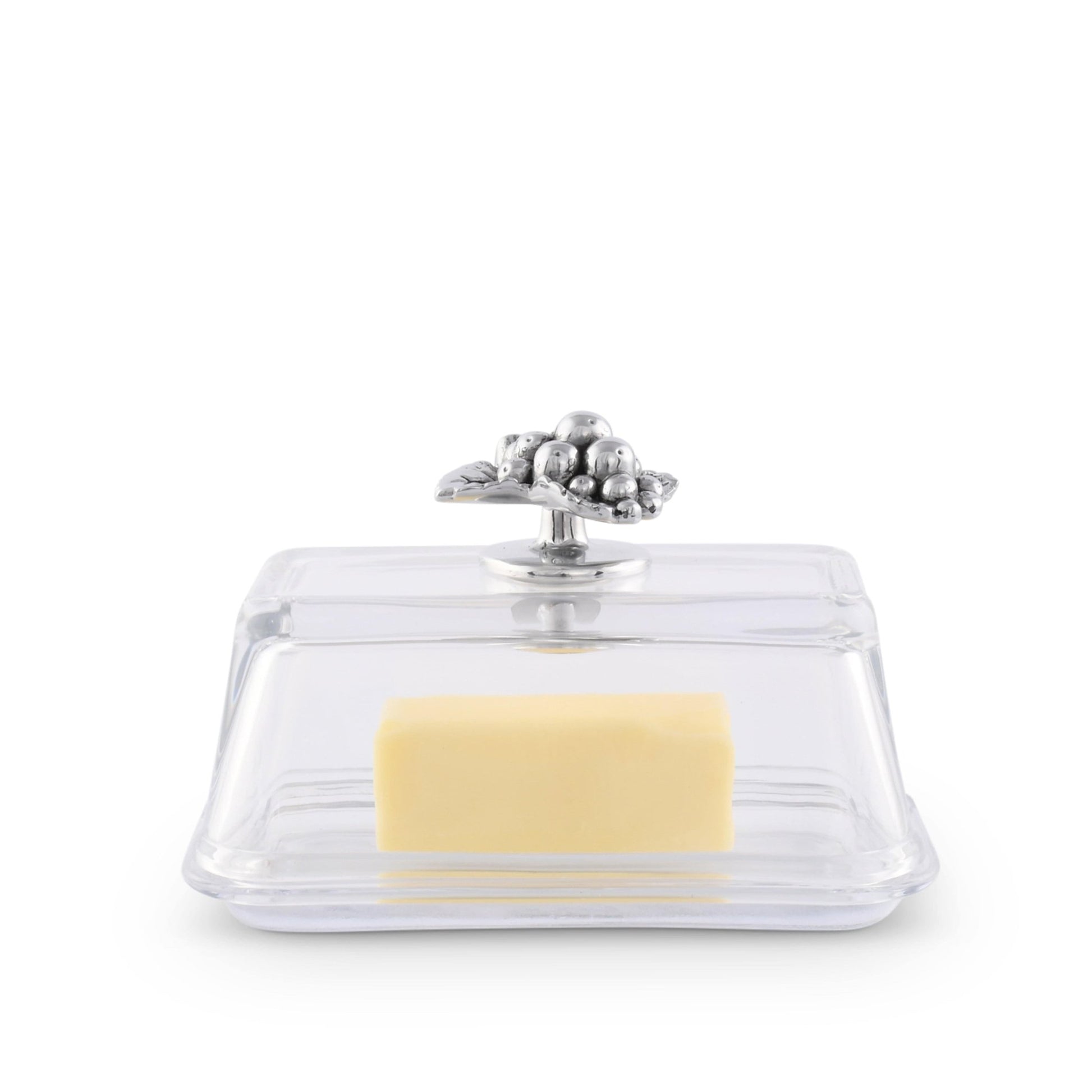 Glass Butter Dish - Grape - themonogram manor 