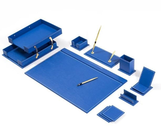 MOOG Classic Desk Organizer - Blue - 12 PCS - themonogram manor 