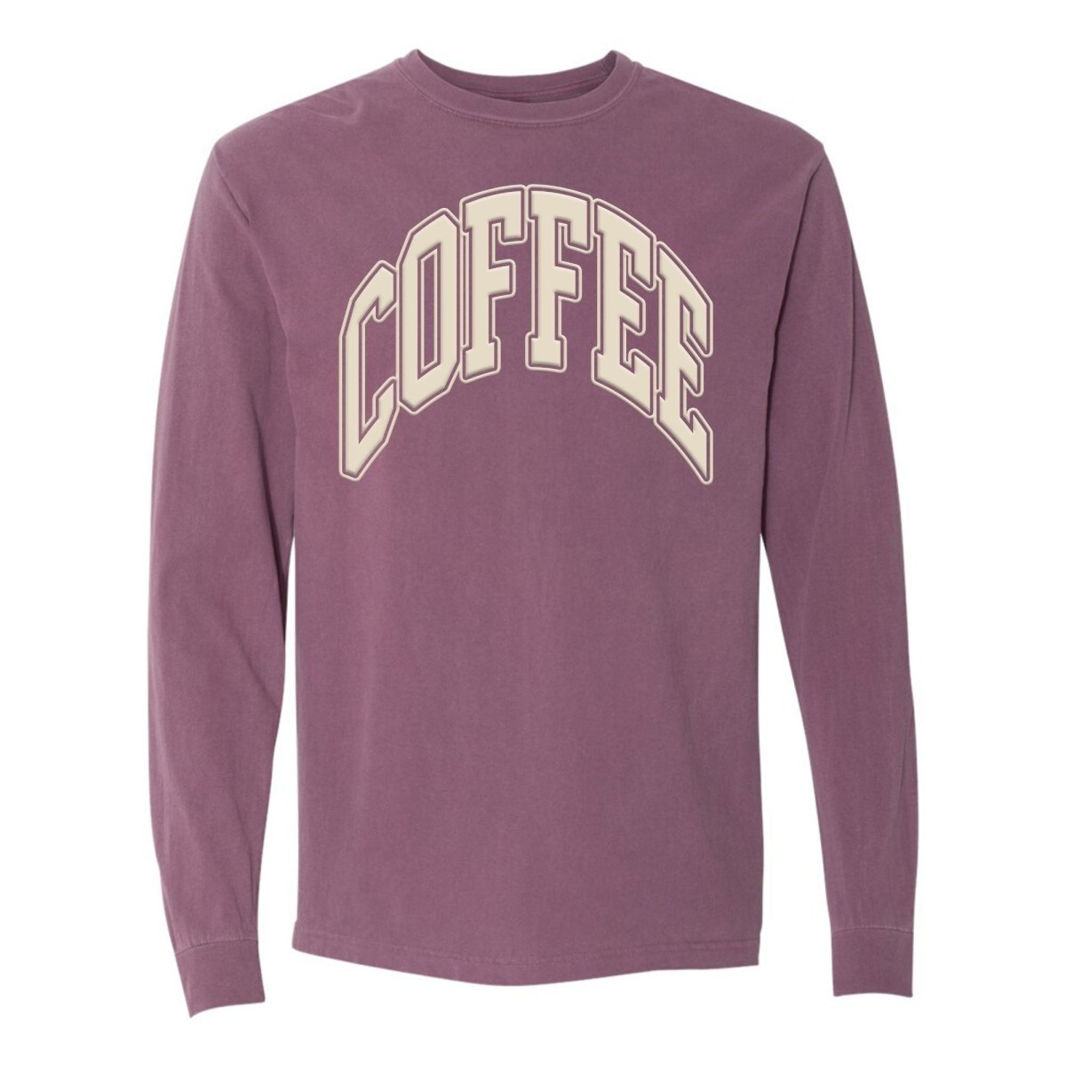 'Coffee' PUFF Long Sleeve T-Shirt - themonogram manor 